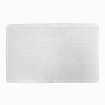 Cannon White Textured Rubber Mat, 14 in. x 22 in.