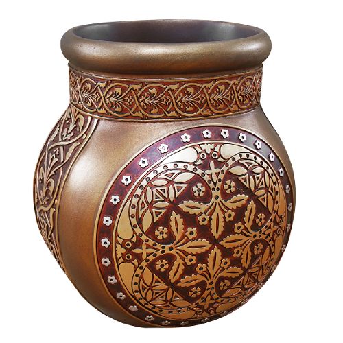 India Ink/Paint Works Alcazar Wastebasket