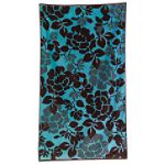 Whole Home Jacquard Brown Floral Beach Towel