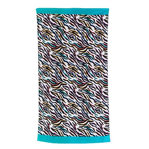 Joe Boxer Neon Zebra Beach Towel