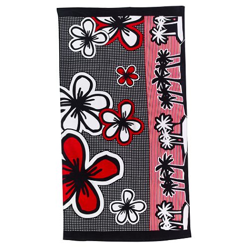 Joe Boxer Hibiscus Palm Beach Towel