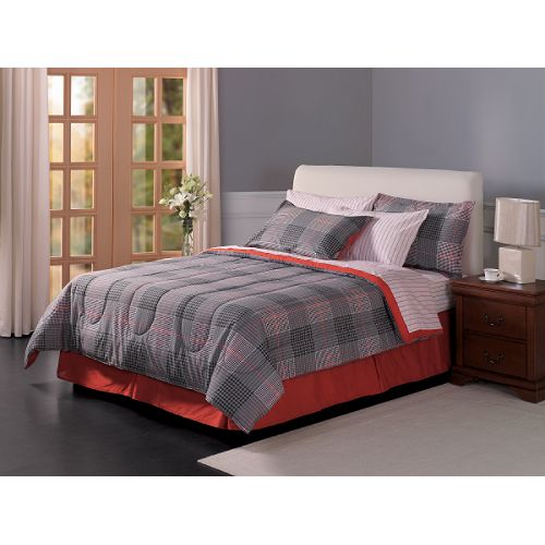Great Price All You Need" - 180 TC Houndstooth Complete Bed Set
