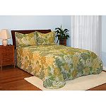 Colormate Spring Green Floral Bedspread Mini-Set