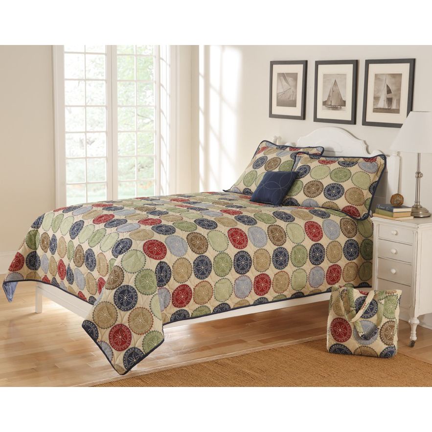 Colormate 5pc Toffee Coffee Quilt Set