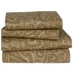 Regal Paisley Sheet Sets HoneyChocolate