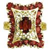 Filigree Garnet Ring