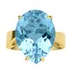 Pear Shape Blue Topaz Ring