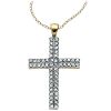 1ct tw Diamond Cross Pendant