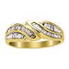 Baguette Diamond Wave Ring