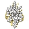 3ct tw Diamond RGI Certified Cluster Ring, 10K