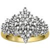 RGI Certified Round and Baguette Diamond Ring