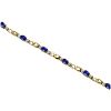 Sapphire and Diamond Bracelet - 7 1/4in
