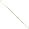 Gold Bead Anklet 10K