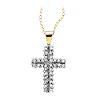 Diamond Cross Pendant with 18in Chain