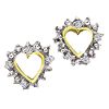 1/10ct tw Diamond Heart Earrings 10K