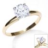 1ct Round Diamond RGI Certified Solitaire Ring 14K