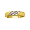 1/33ct tw Diamond Accent Wave Design Men's Wedding Band 10K Yellow Gold