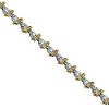 1/4ct tw Diamond and Bead-Accented S-Link Bracelet in 10K Yellow Gold