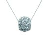 Cubic Zirconia Ball Pendant in Sterling Silver
