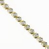 1ct tw Double Diamond Wrapped Gold Tennis 7in Bracelet