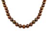 Chocolate Cultured Freshwater Pearl 18in Strand Necklace with 10K Gold Clasp.