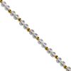 Cultured Freshwater Pearl and Gold Bead 7in Stretch Bracelet in 10K Yellow Gold