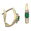 Emerald & Diamond Clip Earrings