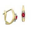 Ruby & Diamond Clip Earrings