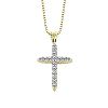 Orange Blossom Perfection - 1/4ct Diamond Cross Pendant