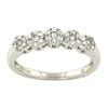 Orange Blossom 14K Splendor - 1/4ct Diamond Flower Band in 14K White Gold
