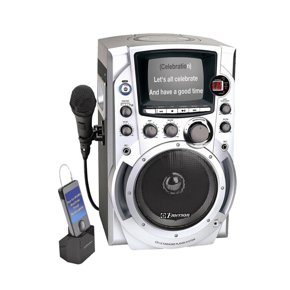 Emerson CDG Karaoke System iPod Compatible