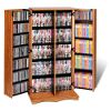 Tall Locking Media Storage with Mission Doors