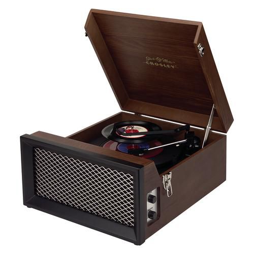 Crosley - Record Changer Turntable, Collegiate Stack-O-Matic, Walnut