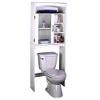 White Space Saver Cabinet With Fluted Door