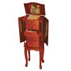 Dominique Oak finsh jewelry armoire with glass accent