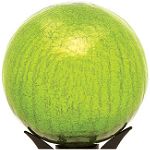 Achla 10-Inch Gazing Globe Fern Green Crackle