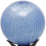 Achla 10-Inch Gazing Globe Blue Lapis Crackle