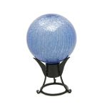 Achla 12-Inch Gazing Globe Blue Lapis Crackle