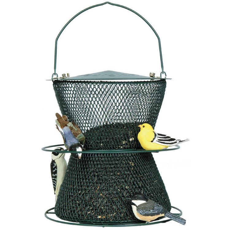 No-No Feeder Forest Green Hourglass Birdfeeder