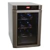 6-Bottle Capacity Thermal Electric Wine Cellar Silver Cabinet with Silver Trim