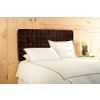 King Tribeca Microsuede Upholstered Headboard in Chocolate