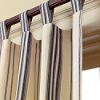 Croquet Stripe Pair of Tab-Top Panels - 82in x 63in - Blue