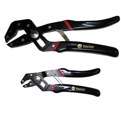 Robo Grip 2 pc. Pliers set  7 in. Curved and 10 in. V Notch Robogrip - 30013 Best Price