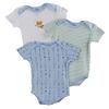 Newborn Boy's Blue Creepers - 3-pack