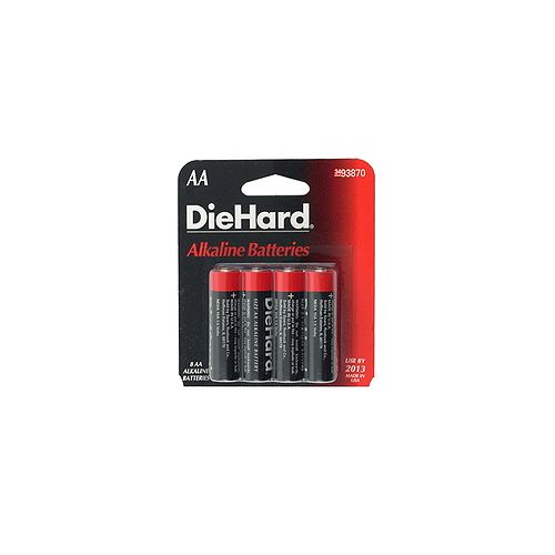 DieHard AA Alkaline Batteries, 4pk
