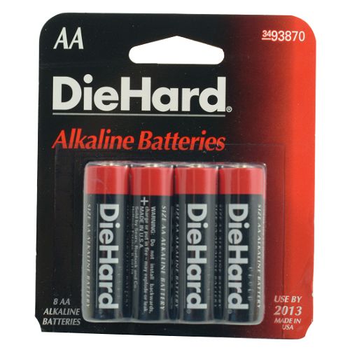 DieHard AA Alkaline Batteries, 8pk