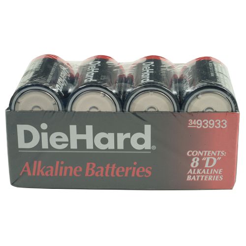 DieHard D Alkaline Batteries, 8pk