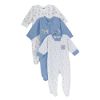 Newborn Boy's Tagless Sleep and Plays - 3-pack