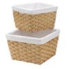 Split Wood Square Baskets