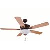 52in Tri-Mount Antique Copper Ceiling Fan with Remote